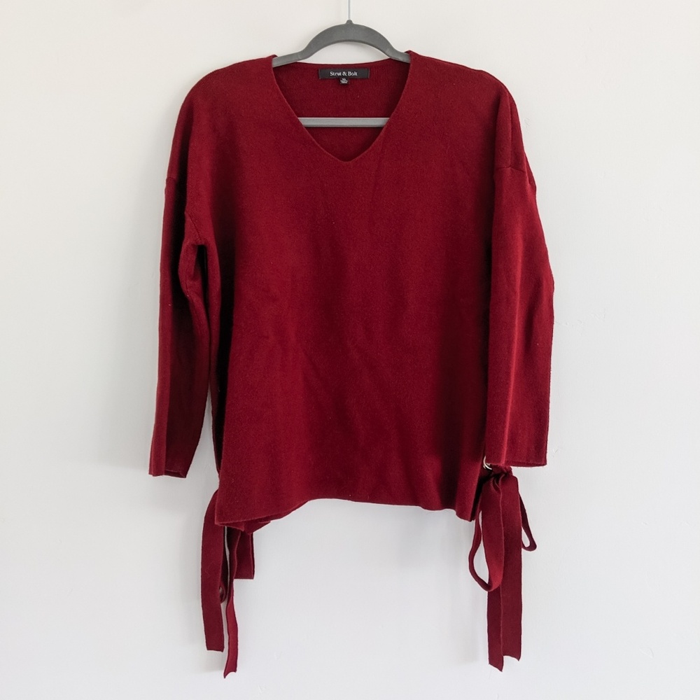 Stitch Fix Strut & Bolt burgundy sweater
